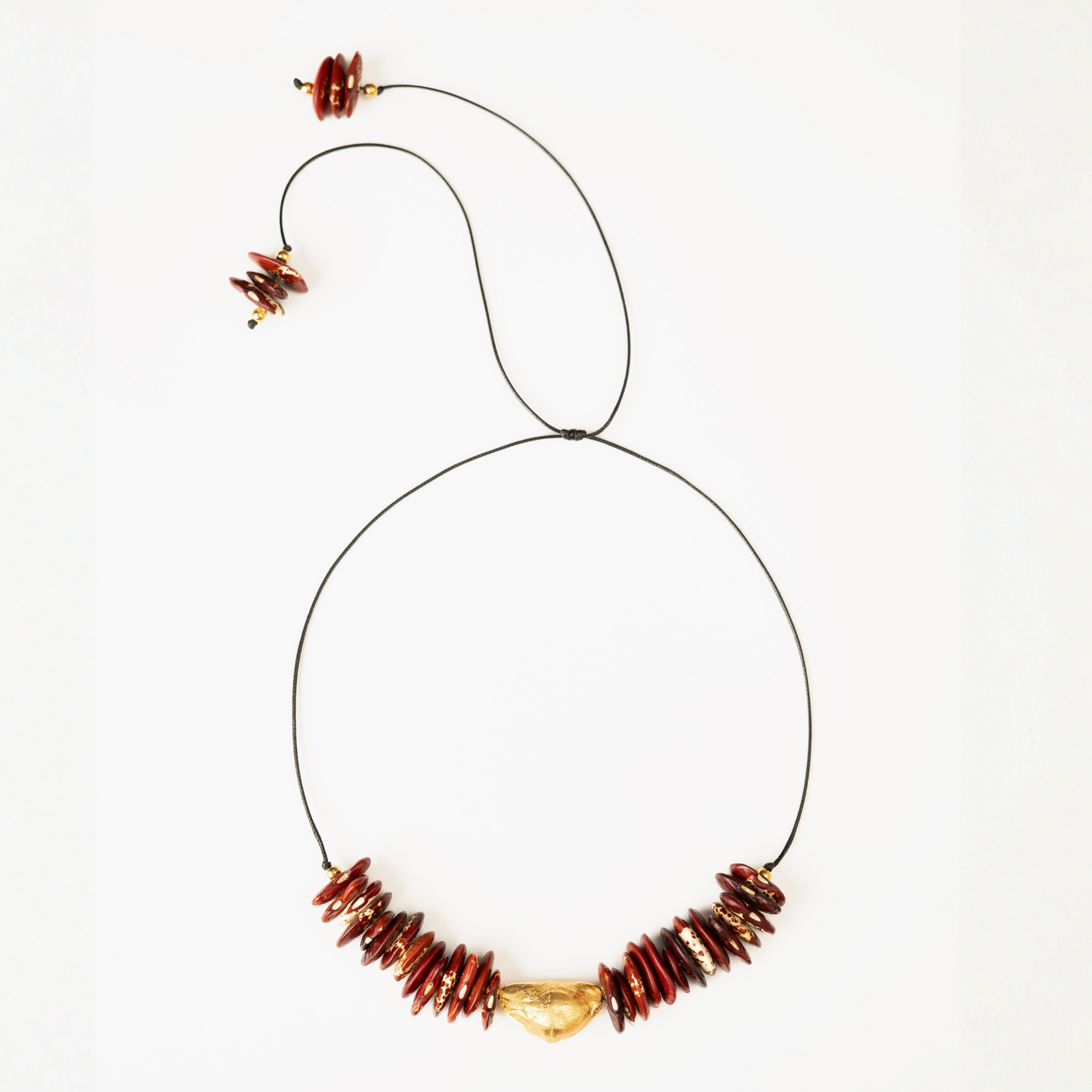 Collar Fruto Frijol Rojo