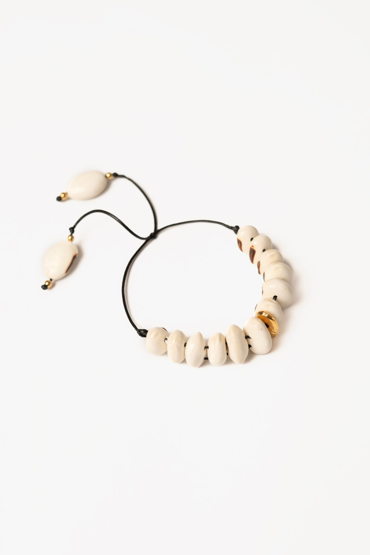 Pulsera Siembra Oro Frijol Blanco