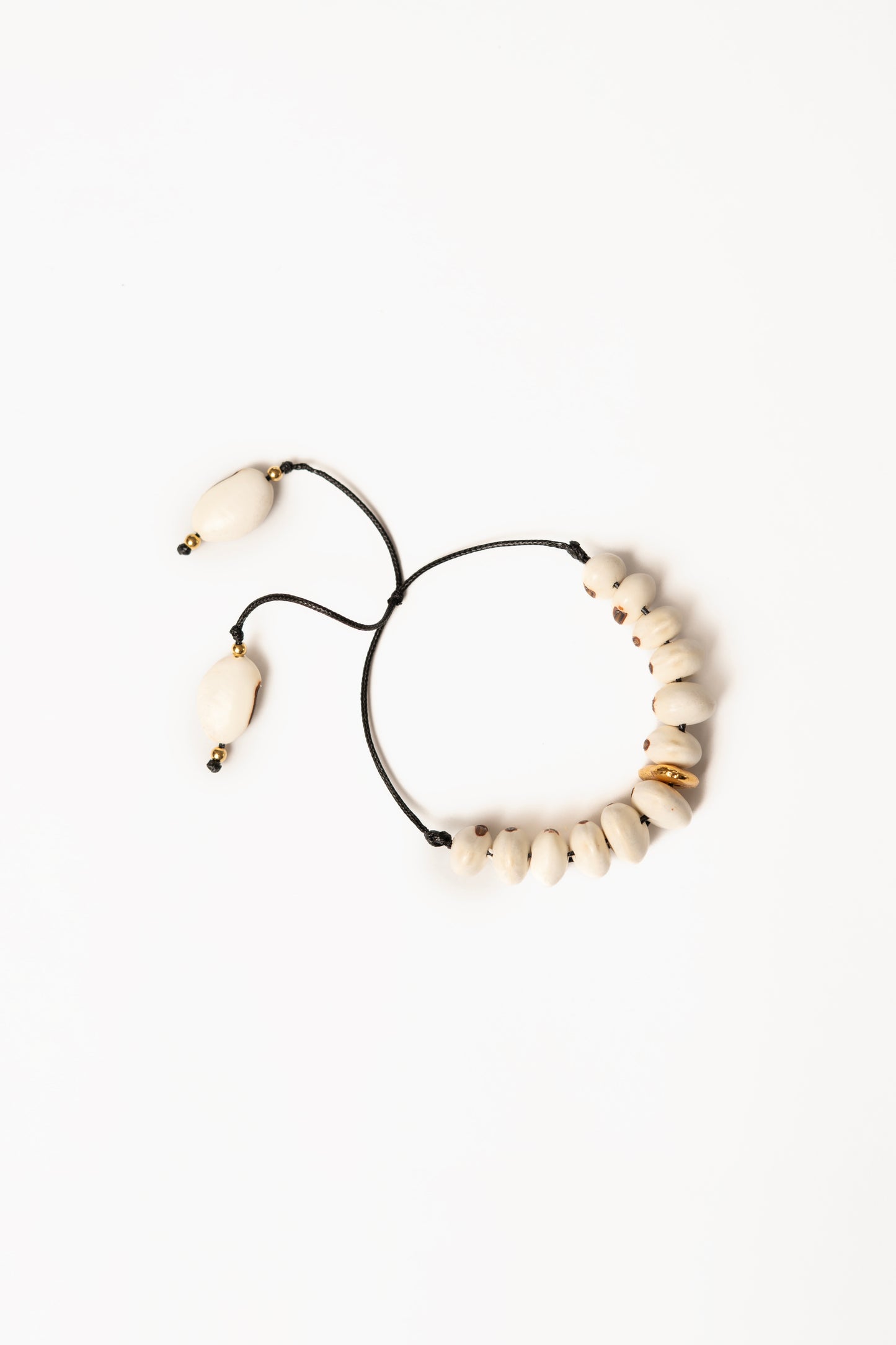 Pulsera Siembra Oro Frijol Blanco