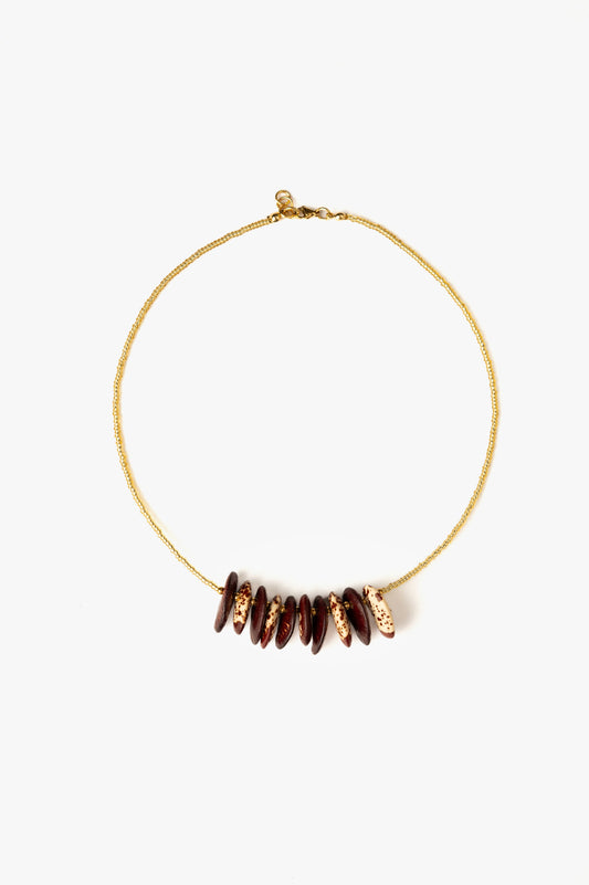 Collar Arado Frijol Rojo