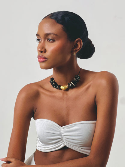 Collar Fruto Frijol Dalmata