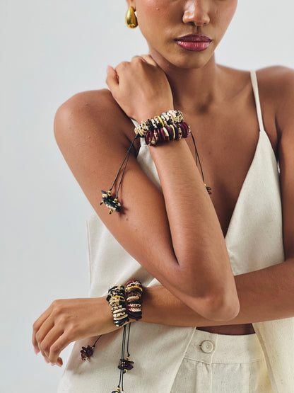 Pulsera Siembra Oro Frijol Dalmata