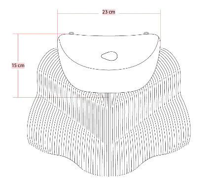 Tamaño de Sobre Caney Negro