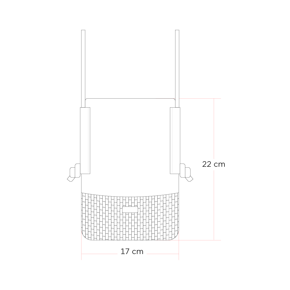 Tamaño de Bolso Caminante Natural