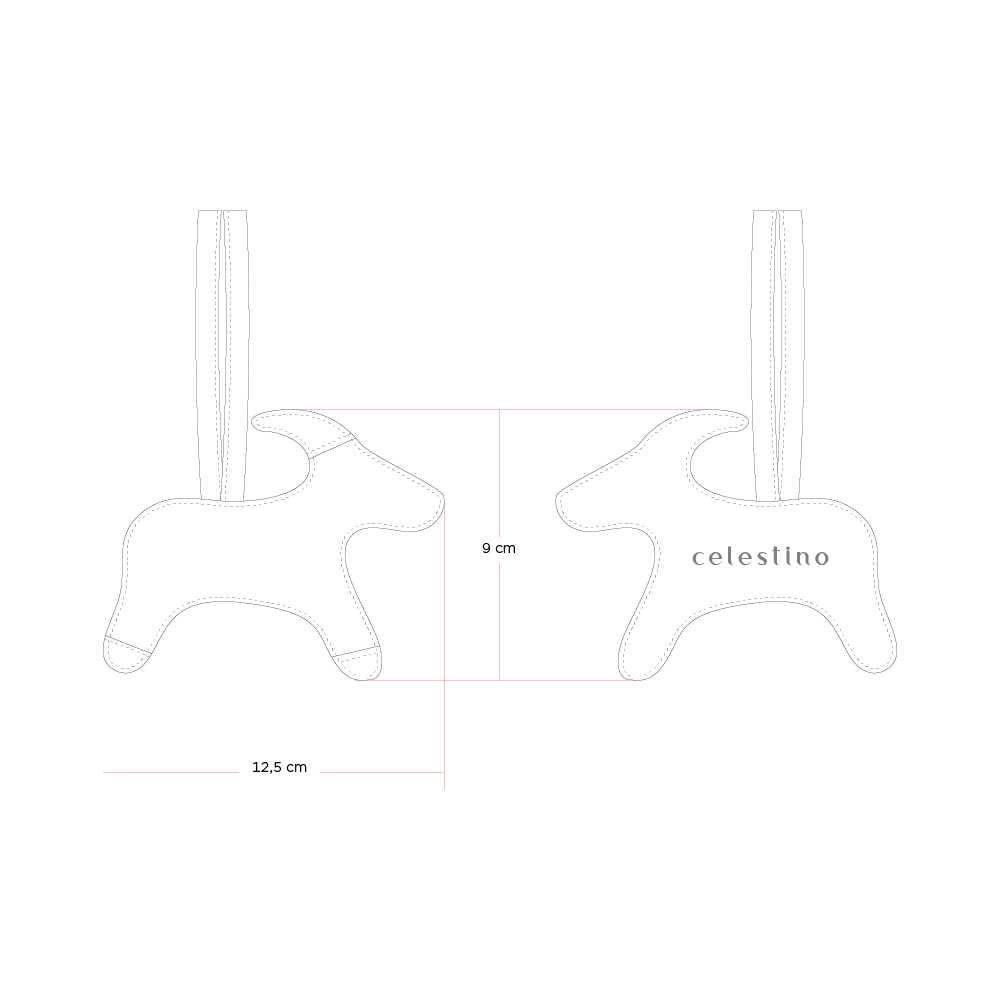 Tamaño de Charm Llavero Cabra
