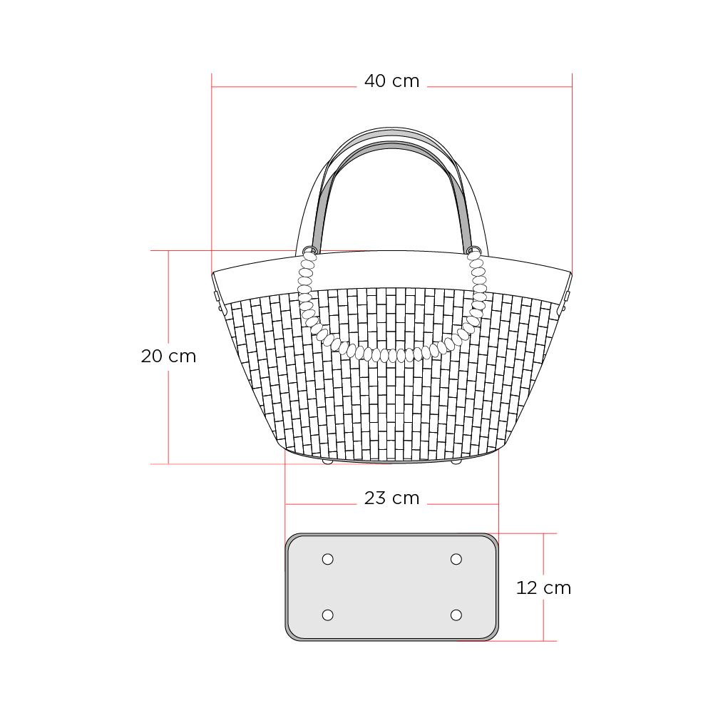 Tamaño de Bolso Chicamocha Negro