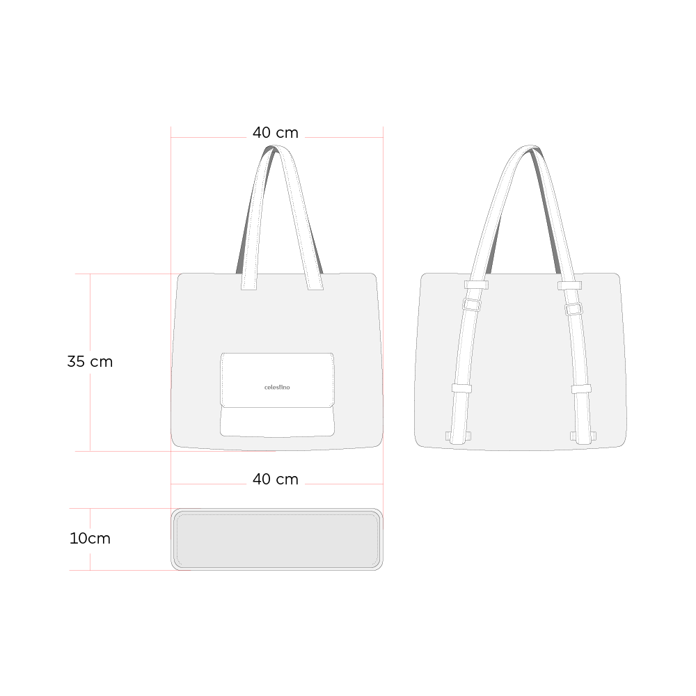 Tamaño de Bolso Cordillera Oliva