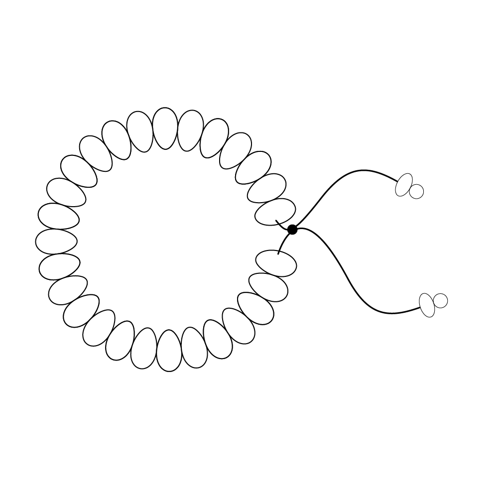 Tamaño de Pulsera Siembra Oro Frijol Dalmata