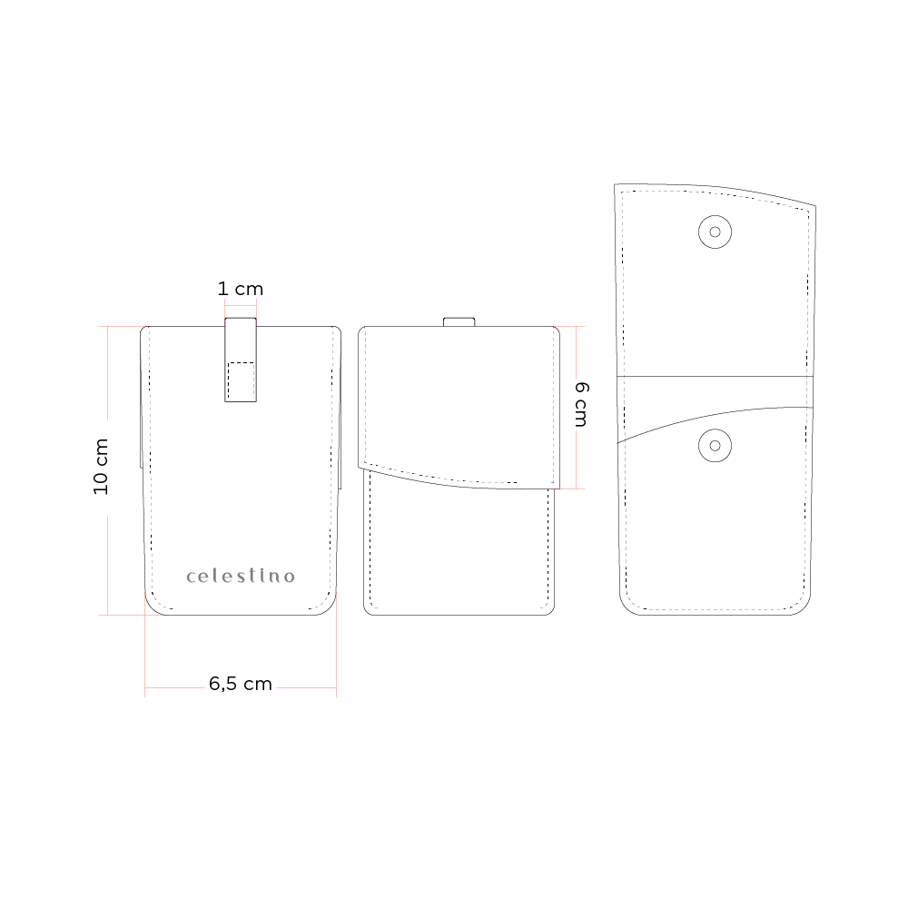 Tamaño de Tarjetero Cogñac