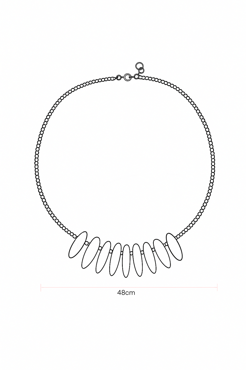 Tamaño de Collar Arado Frijol Dalmata